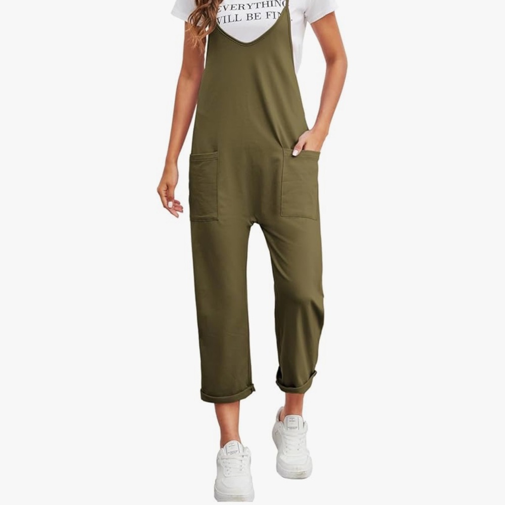 Olive Green Women's Jumpsuit